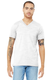 Bella + Canvas 3655C - Unisex Jersey Short-Sleeve V-Neck T-Shirt - White Slub