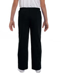 Youth Heavy Blend™ 50/50 Open-Bottom Sweatpants - Black