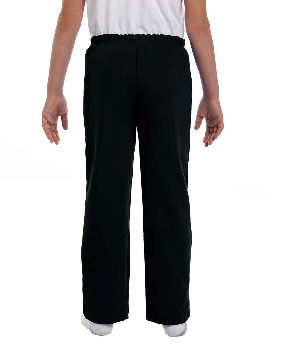 Youth Heavy Blend™ 50/50 Open-Bottom Sweatpants - Black