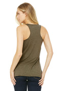 Women's Triblend Racerback Tank - Olive Triblend