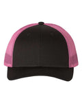 Richardson 115 Black/ Neon Pink — front