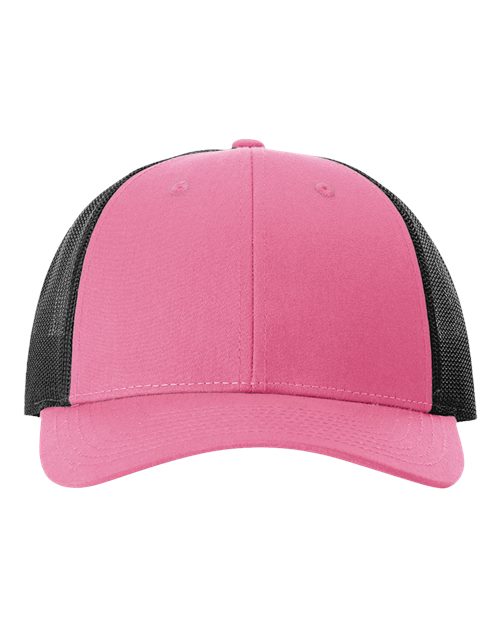 Richardson 115 Hot Pink/ Black — front