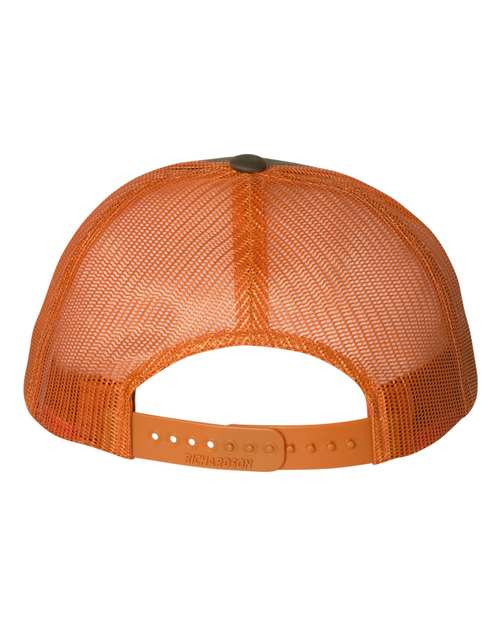 Richardson 115 Dark Loden/ Jaffa Orange — back