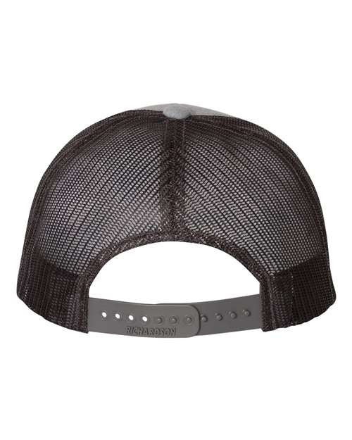 Richardson 115 Heather Grey/ Dark Charcoal — back