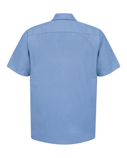 Industrial Short Sleeve Work Shirt - Light Blue