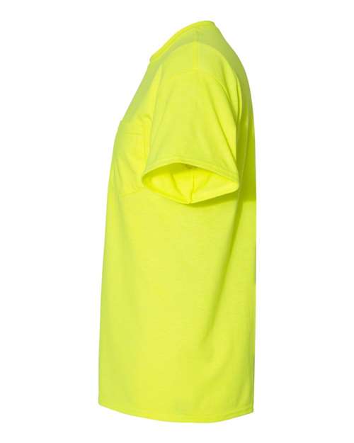 Gildan 8300 Safety Green — direct side