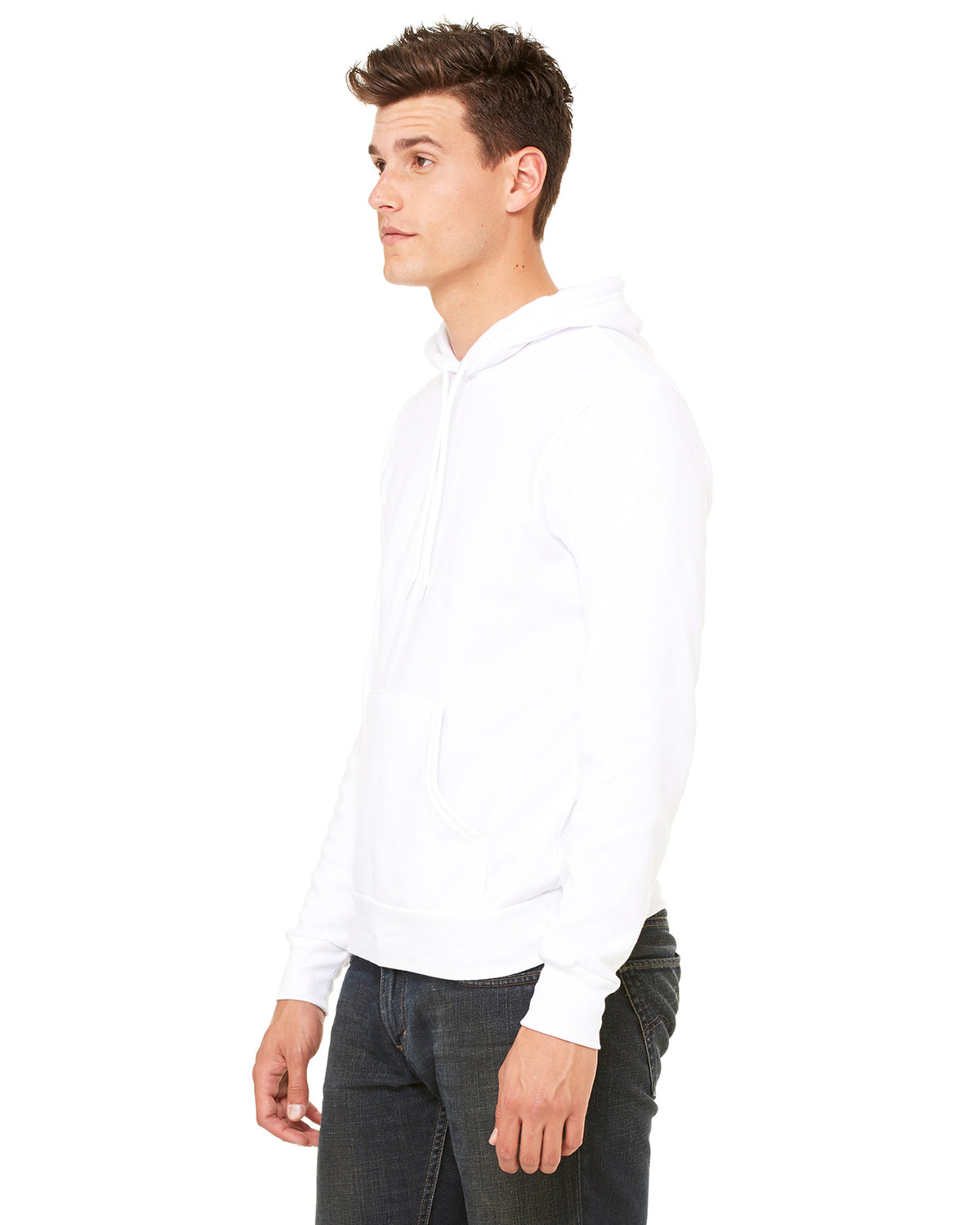 Unisex Sponge Fleece Pullover Hoodie - White
