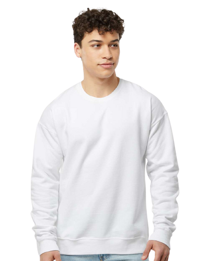 Unisex Fleece Crew - White