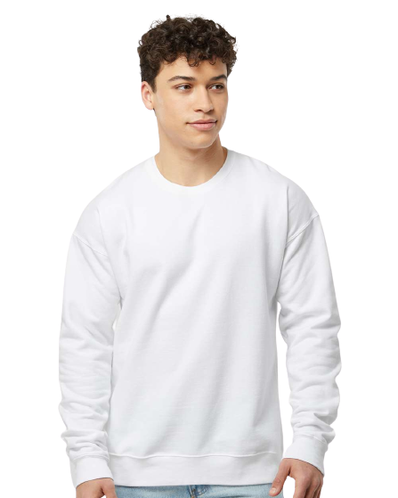 Unisex Fleece Crew - White