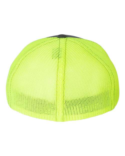 Richardson 110 Charcoal/ Neon Yellow — back