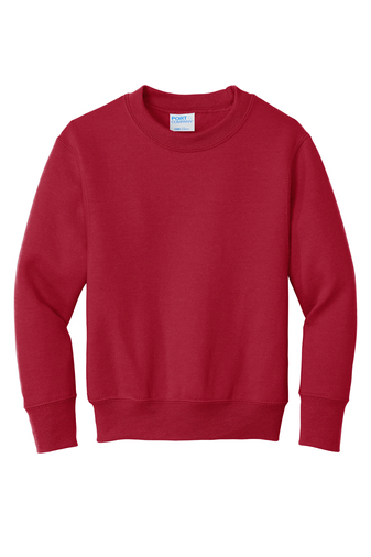 Youth Core Fleece Crewneck Sweatshirt - Red