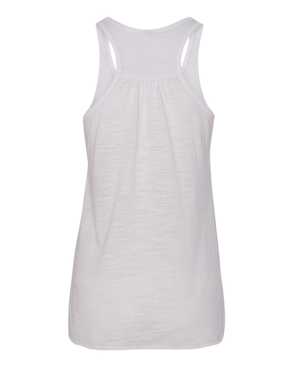 Women's Flowy Racerback Tank - White Slub