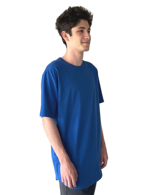 Men's Cotton Long Body Crew - Royal