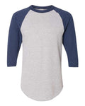 Augusta Sportswear 4420 Athletic Heather/ Navy — front