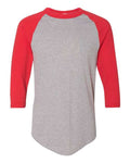 Augusta Sportswear 4420 Athletic Heather/ Red — front