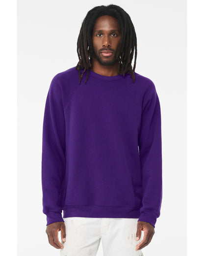 Unisex Sponge Fleece Raglan Sweatshirt - Team Purple