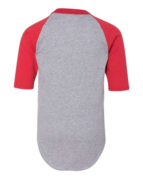 Augusta Sportswear 4421 Athletic Heather/ Red — back