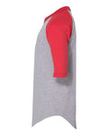 Augusta Sportswear 4421 Athletic Heather/ Red — direct side