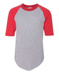 Augusta Sportswear 4421 Athletic Heather/ Red — front