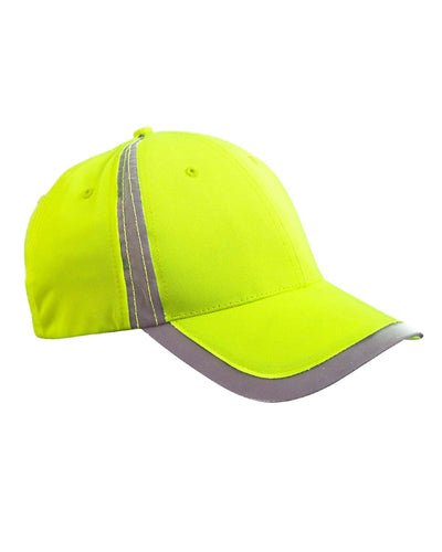 Reflective Accent Safety Cap - Bright Yellow