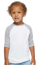 Toddler Baseball T-Shirt - White / Vintage Heather