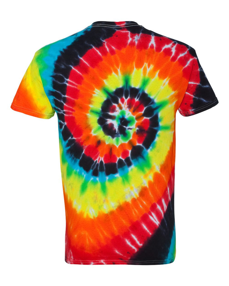 Unisex Multi-Color Spiral Short Sleeve T-Shirt - Illusion