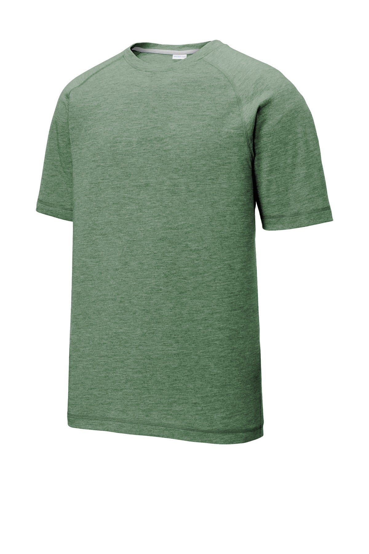Unisex PosiCharge Tri-Blend Wicking Raglan Tee - Forest Green Heather