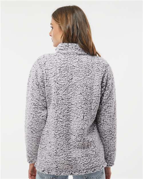 J. America 8451 Black Heather — on model back