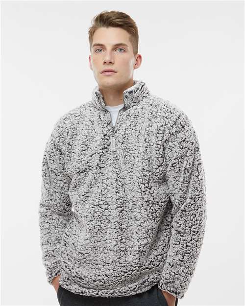 J. America 8454 Black Heather — on model front