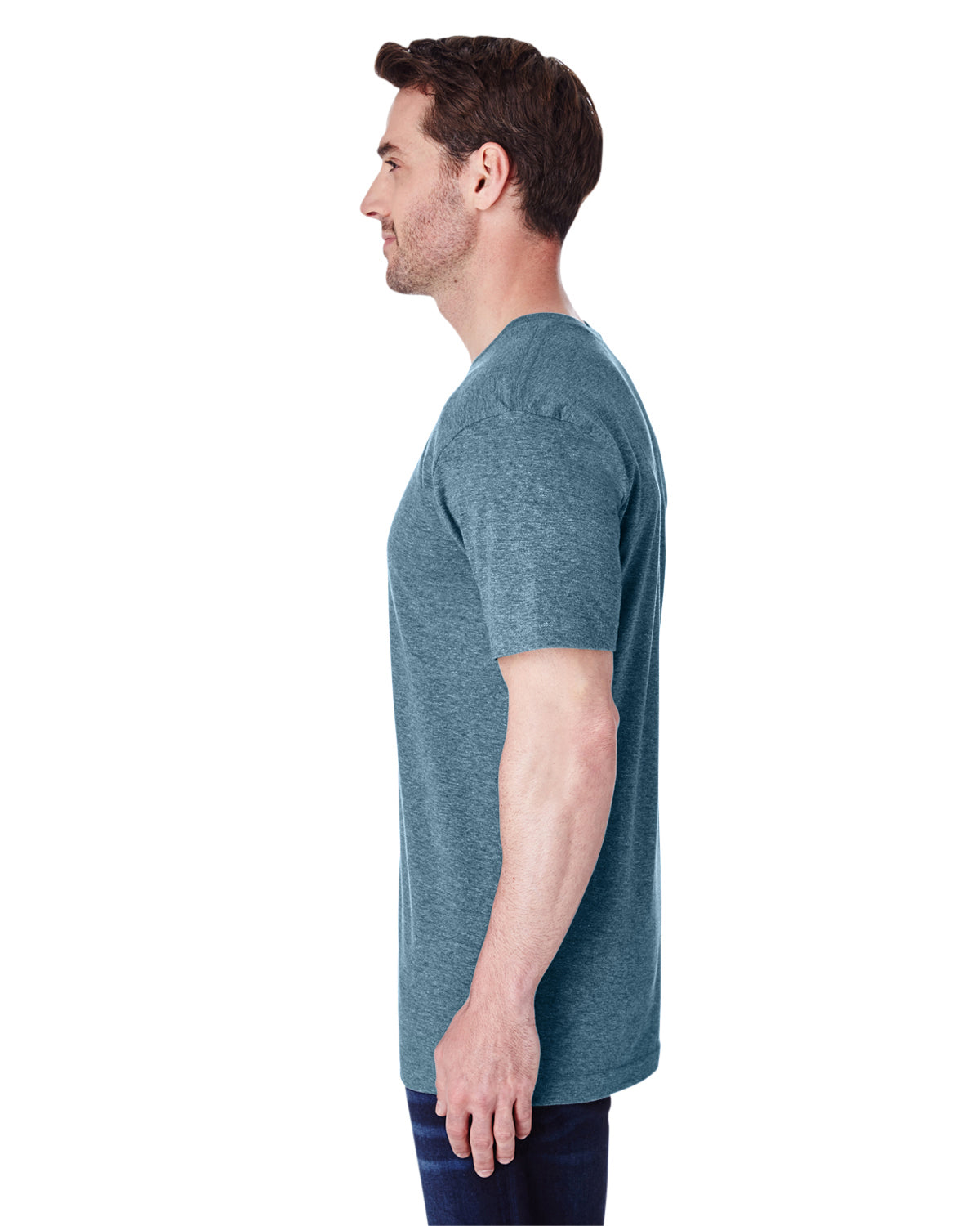Unisex Fine Jersey T-Shirt - Vintage Indigo