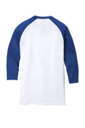 Unisex Perfect Tri 3/4-Sleeve Raglan - Deep Royal / White