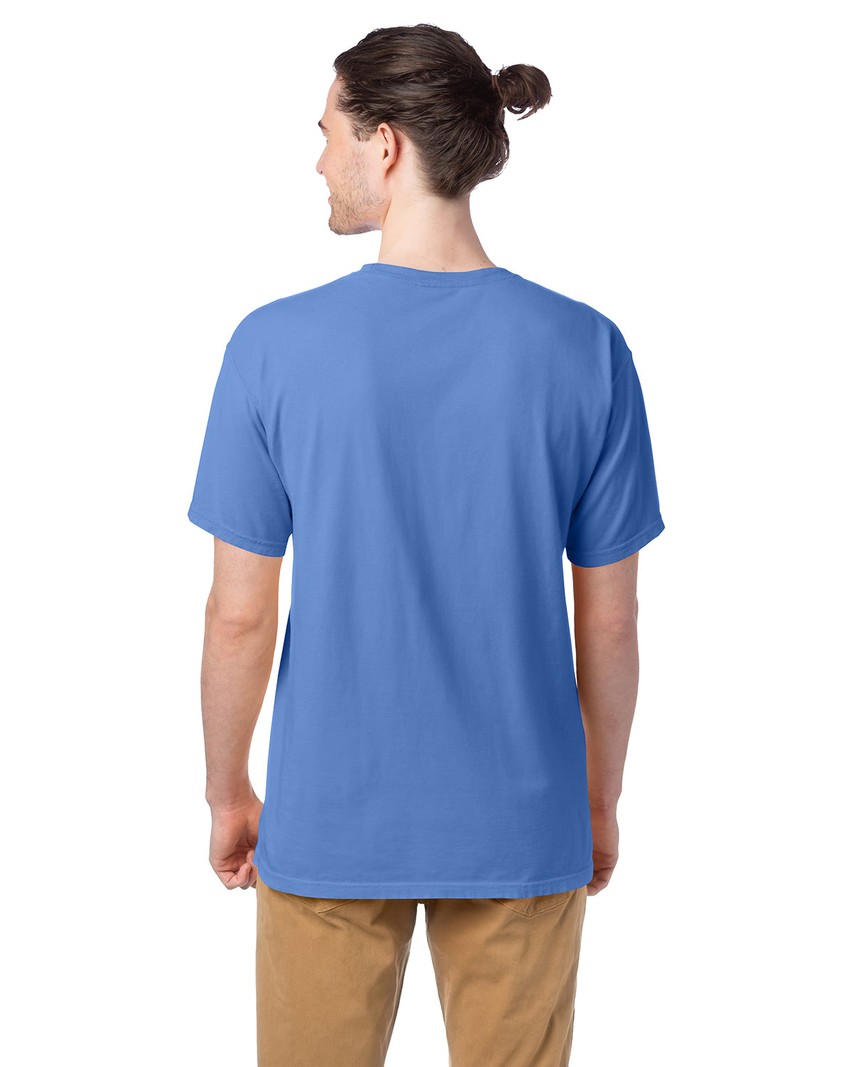 100% Ringspun Cotton Garment-Dyed T-Shirt - PORCH BLUE