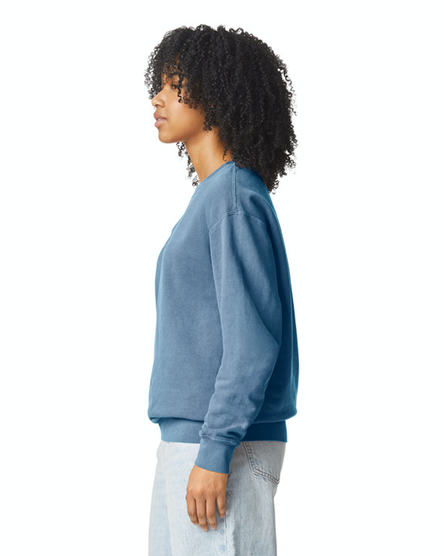 Unisex Lighweight Cotton Crewneck Sweatshirt - Blue Jean