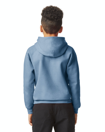 Youth Softstyle Midweight Fleece Hoodie - Stone Blue