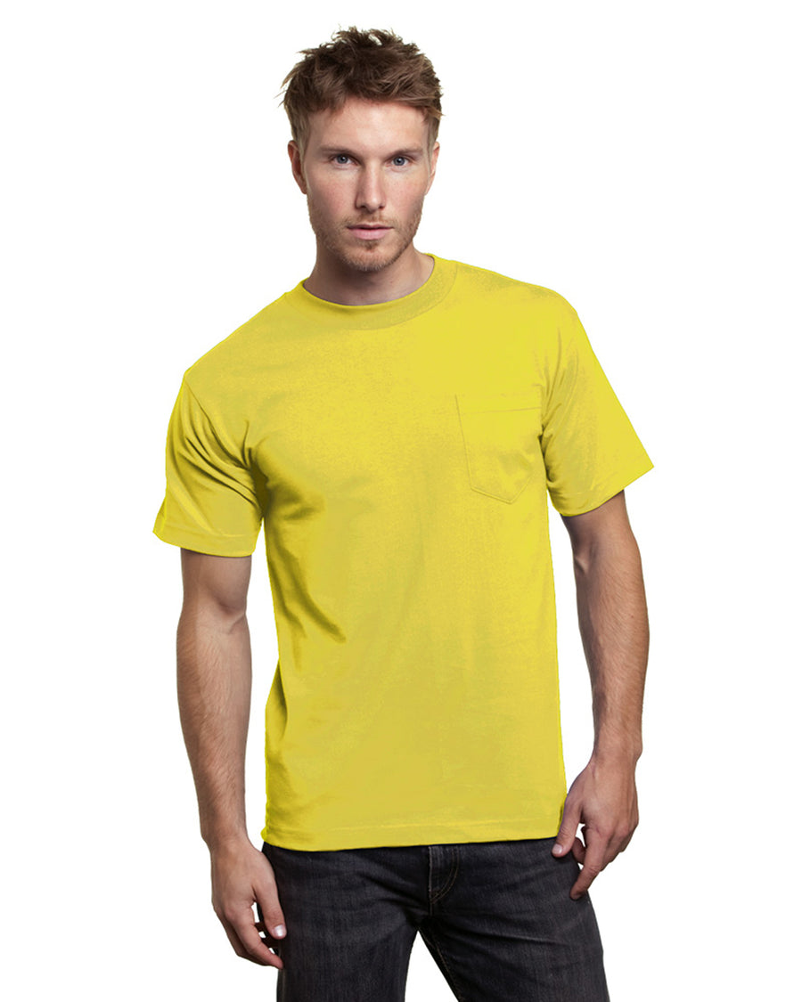 Unisex 100% Cotton Pocket T-Shirt - Yellow