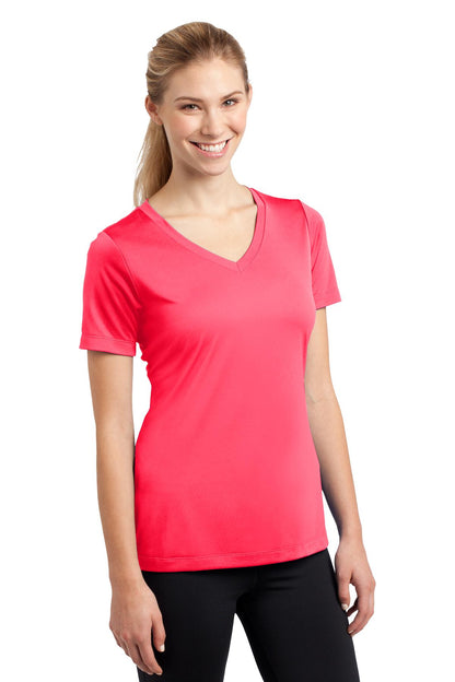 Women's PosiCharge Competitor V-Neck Tee - Hot Coral