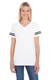 LAT 3537 - Women's Football T-Shirt - White / Black