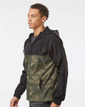 Independent Trading Co. EXP54LWZ Black/ Forest Camo — on model side