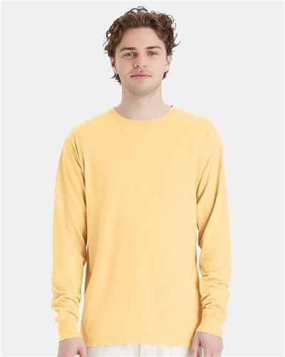 ComfortWash by Hanes GDH200 Summer Squash Yellow — on model front