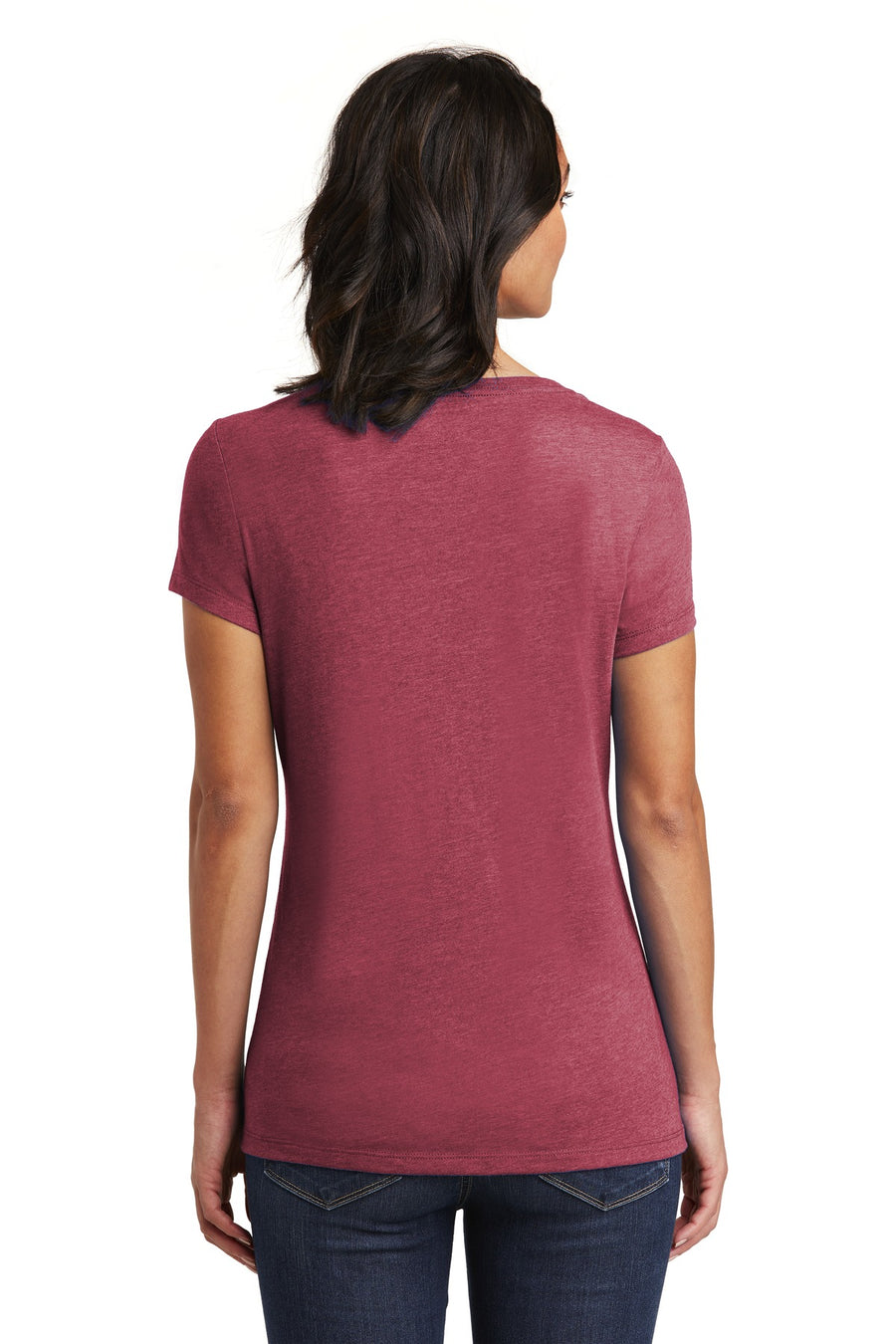 Women's Very Important Tee V-Neck - Heather Cardinal