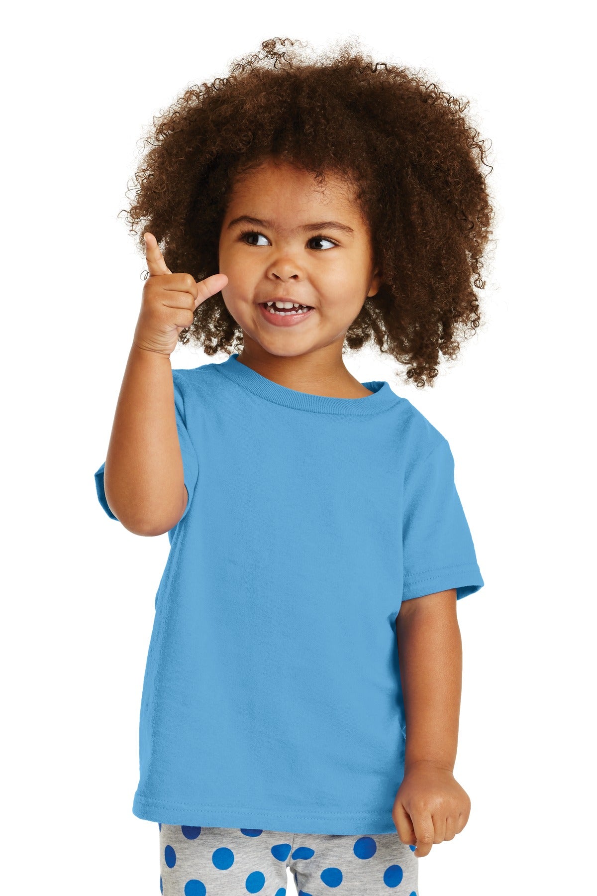Toddler Core Cotton Tee - Aquatic Blue