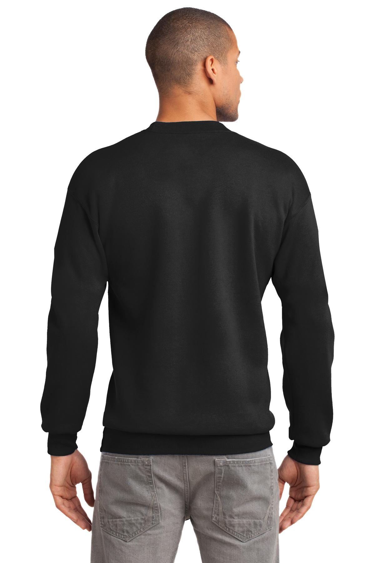 Unisex Tall Essential Fleece Crewneck Sweatshirt - Jet Black
