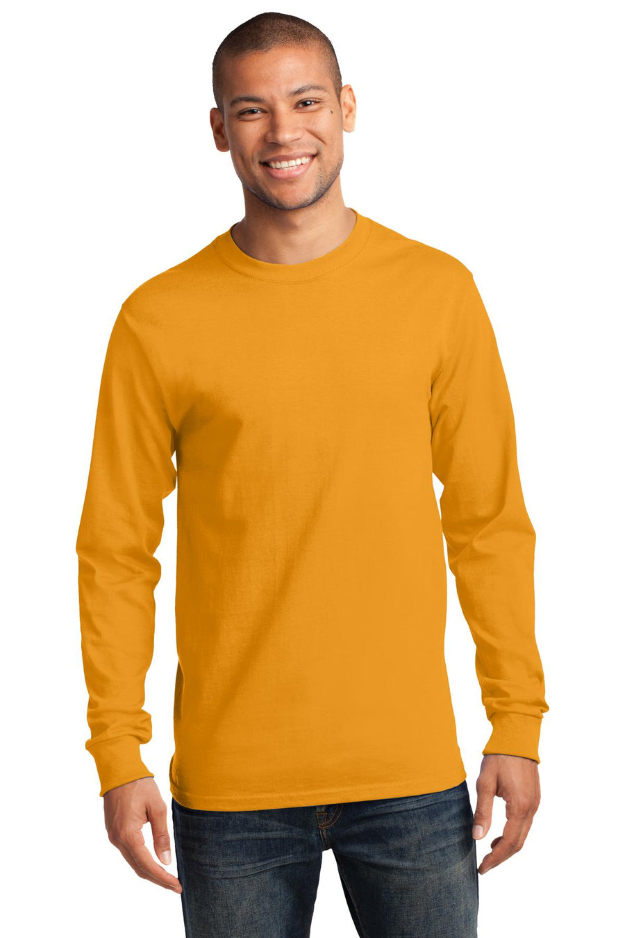 Unisex Long Sleeve Essential Tee - Gold