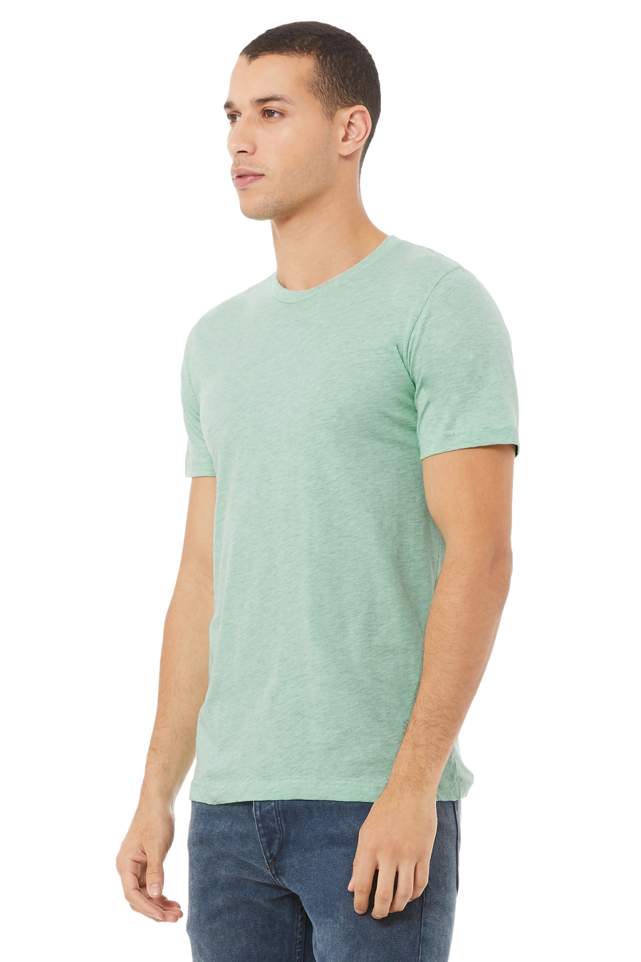 Unisex Heather CVC T-Shirt - Heather Prism Mint