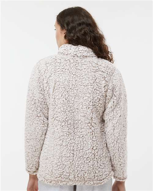 J. America 8451 Oatmeal Heather — on model back