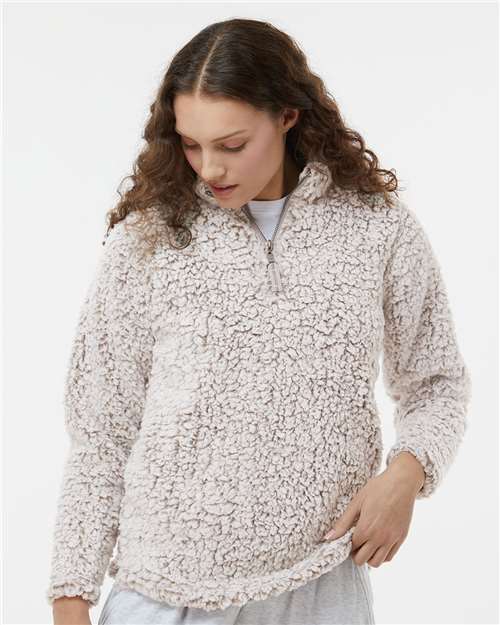 J. America 8451 Oatmeal Heather — on model front