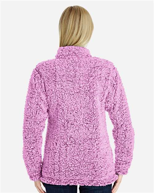 J. America 8451 Magenta Heather — on model back