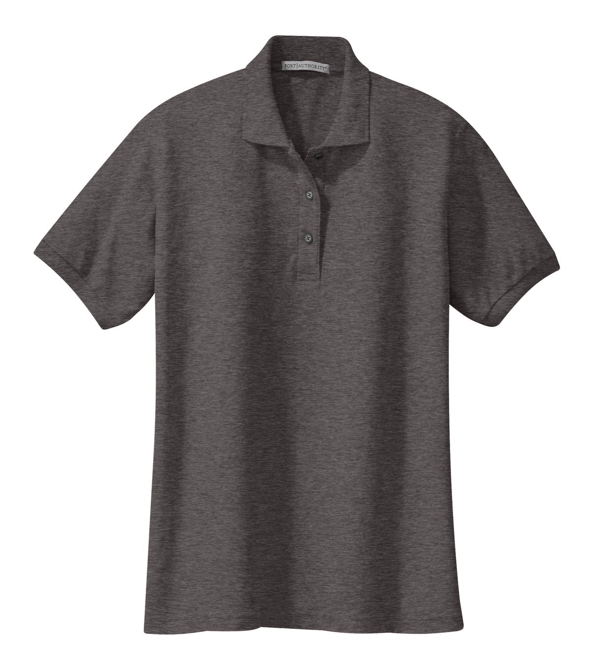 Women's Silk Touch Polo - Charcoal Heather Gray