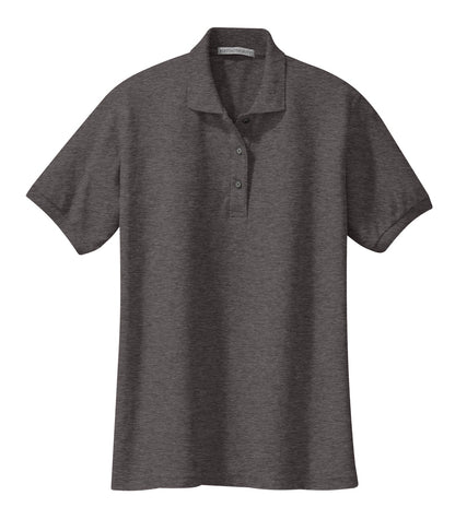 Women's Silk Touch Polo - Charcoal Heather Gray