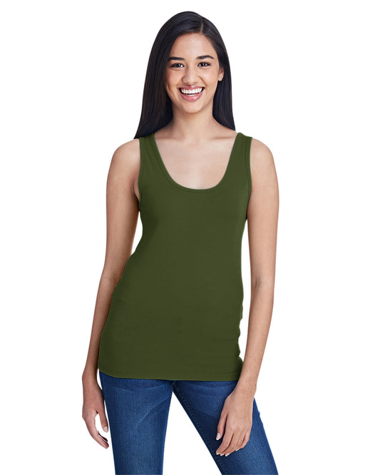 Women's Stretch Tank - City Green